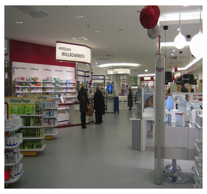 Elektroinstallation für eine Apotheke