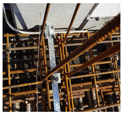 Installation einer Erdungsschiene